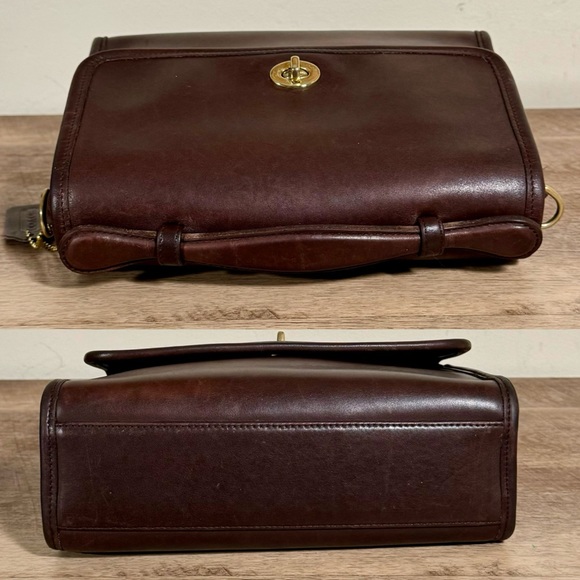 ❤️SOLD❤️Vintage Coach Mahogany Court Bag 9870 - Picture 5 of 10